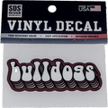 Sds Design Associates Auto Decal 3" Bulldogs Bubble Text Vinylon