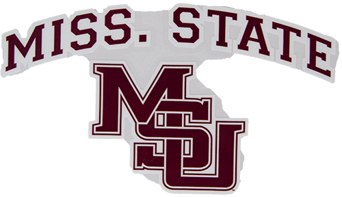 Sds Design Associates Auto Decal 3" Missstate Arch Over MSU Interlocked Dizzler