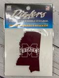 Sds Design Associates Auto Decal 3" State Of MS M-State Durable Dizzler
