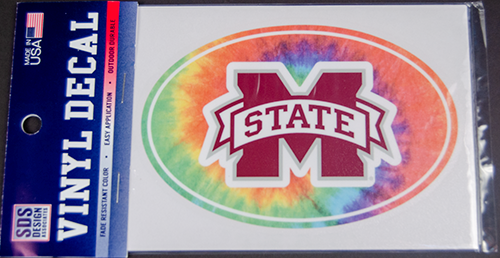 Sds Design Associates Auto Decal 5" Tie Dye Oval M-State