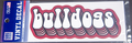 Sds Design Associates Auto Decal 6.5" Bulldogs Bubble Text Vinylon