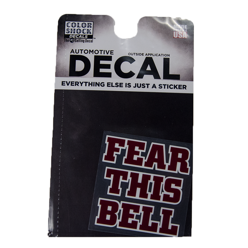 Cdi Corporation Auto Decal Fear This Bell