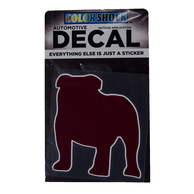 Cdi Corporation Auto Decal Live Dog Maroon
