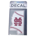 Cdi Corporation Auto Decal MS Shape Baseball Stitch M-Over-S