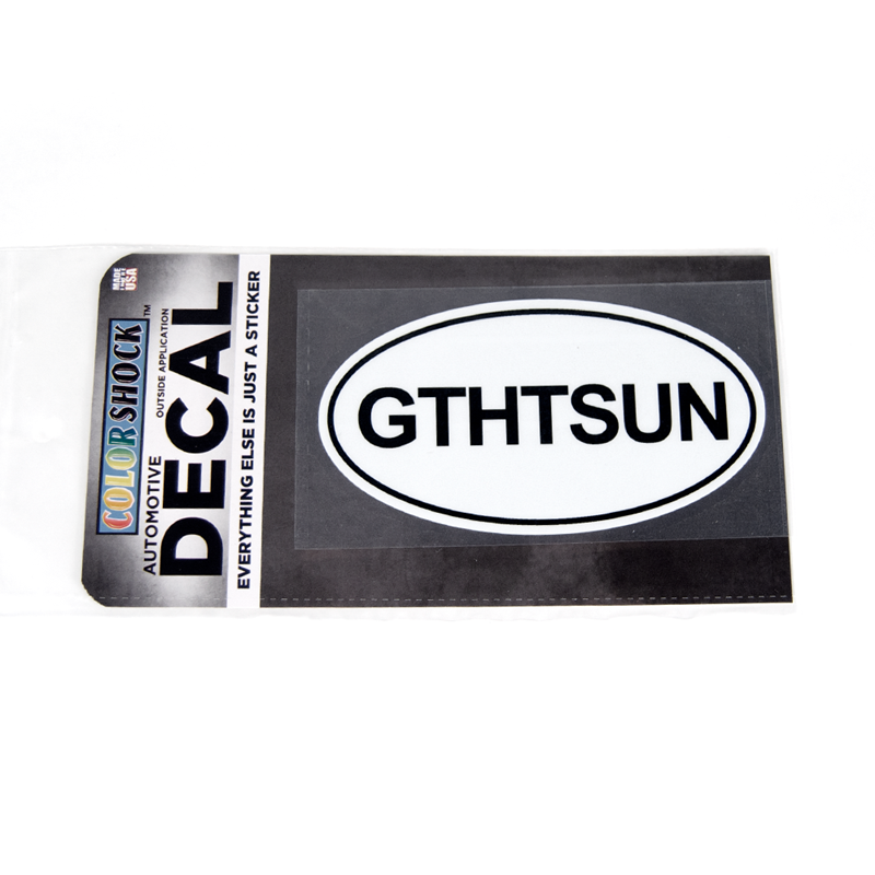 Cdi Corporation Auto Decal Oval Gthsun
