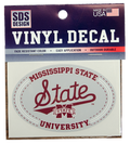 Sds Design Associates Auto Decal Oval Missst Univ State W Tail Script M-State  Vinylon