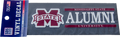Sds Design Associates Auto Decal Rect M-State Mississippi State Over Alumni Vinylon