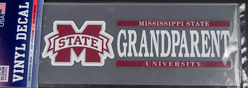 Sds Design Associates Auto Decal Rect M-State Mississippi State Over Grandparent