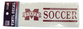 Auto Decal Rectangle M-State Soccer Ball Vinyl