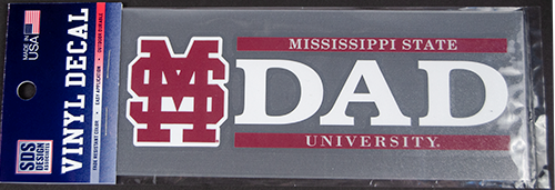 Sds Design Associates Auto Decal Rect M-Over-S MS T Over Dad Vinylon