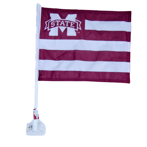 University Blanket & Flag Corp. Auto Flag Spirit Stpe M-State 2Sd