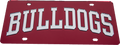 Auto License Plate Mirror Bulldogs Arch