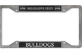 Auto License Plate Frame Mississippi State Over Bulldogs