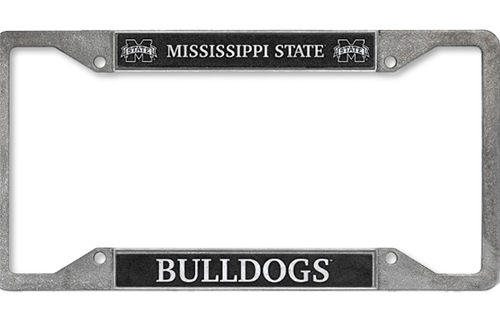 Auto License Plate Frame Mississippi State Over Bulldogs