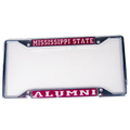 Auto License Plate Frame M-State Over Alumni