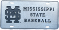 Auto License Plate M-Over-S Baseball