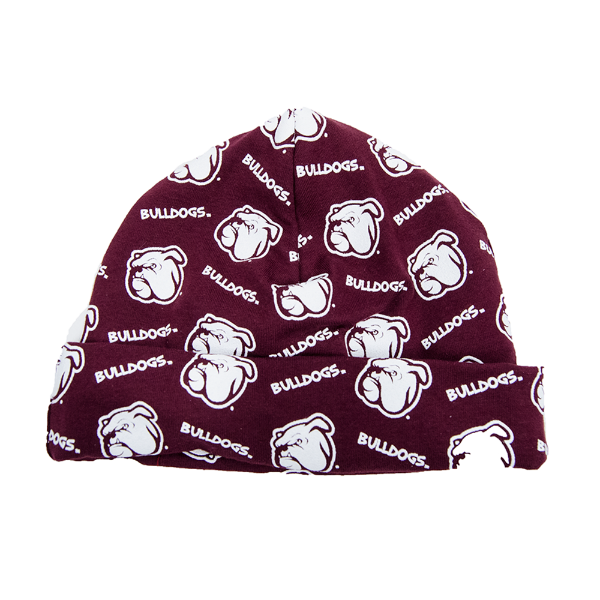 Baby Beanie Bulldogs All Over