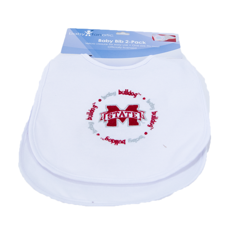 Masterpieces Puzzle Co / Baby Fanatic Baby Bib 2Pk M-State Baby Bulldog Circle