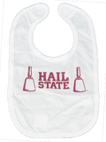 Home Malone Baby Bib Hail State Bellong Sleeve Maroon