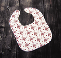 Wee Ones L Baby Bib Hearts Standing Bulldog