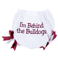 B'S Emblemroidery Designs Baby Bloomers Im Behind The Bulldogs W Ribbon
