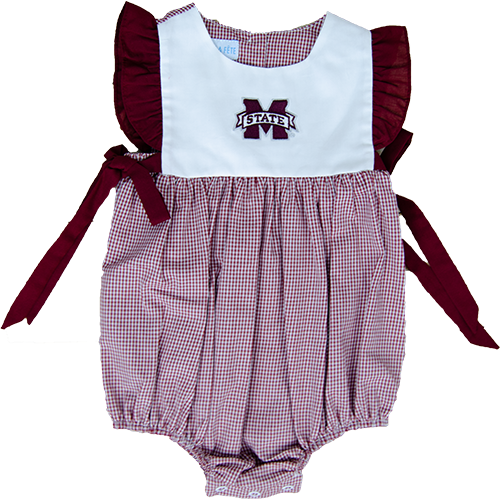 Infant Embroidered Gingham Bubble M-State