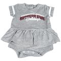 Baby Dress Onesie V-Neck Ruffle M ST Bulldogs SCRIPT PENNY