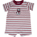 Baby Romper Boys Short Sleeve Bulldog Emblem