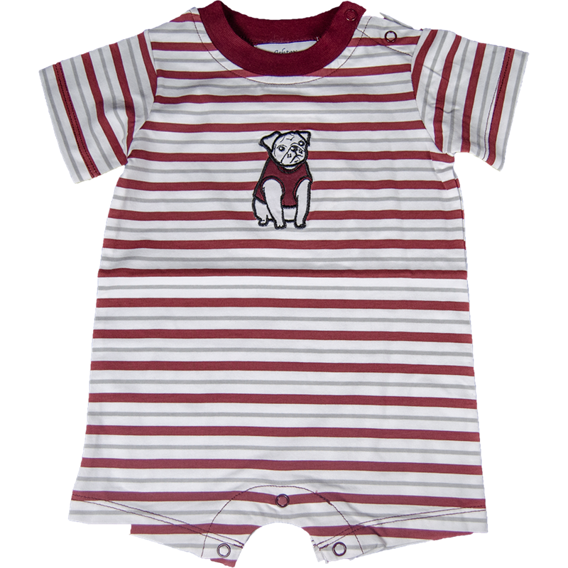 Baby Romper Boys Short Sleeve Bulldog Emblem