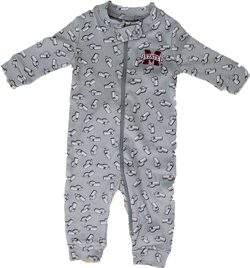 Baby Romper Full ZipP THATCHER WHISTLES ALL OVR