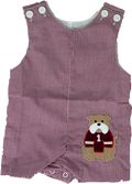 Baby SHORTTALL Gingham Applique STNG Bulldog