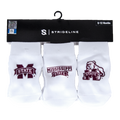 Strideline, L Baby Sock 3Pk M-State Wrdmk Standing Bulldog