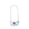Little Earth Productions, Inc. Bag Clear Crosbdy/ Waist Pck Silver Chain M-State