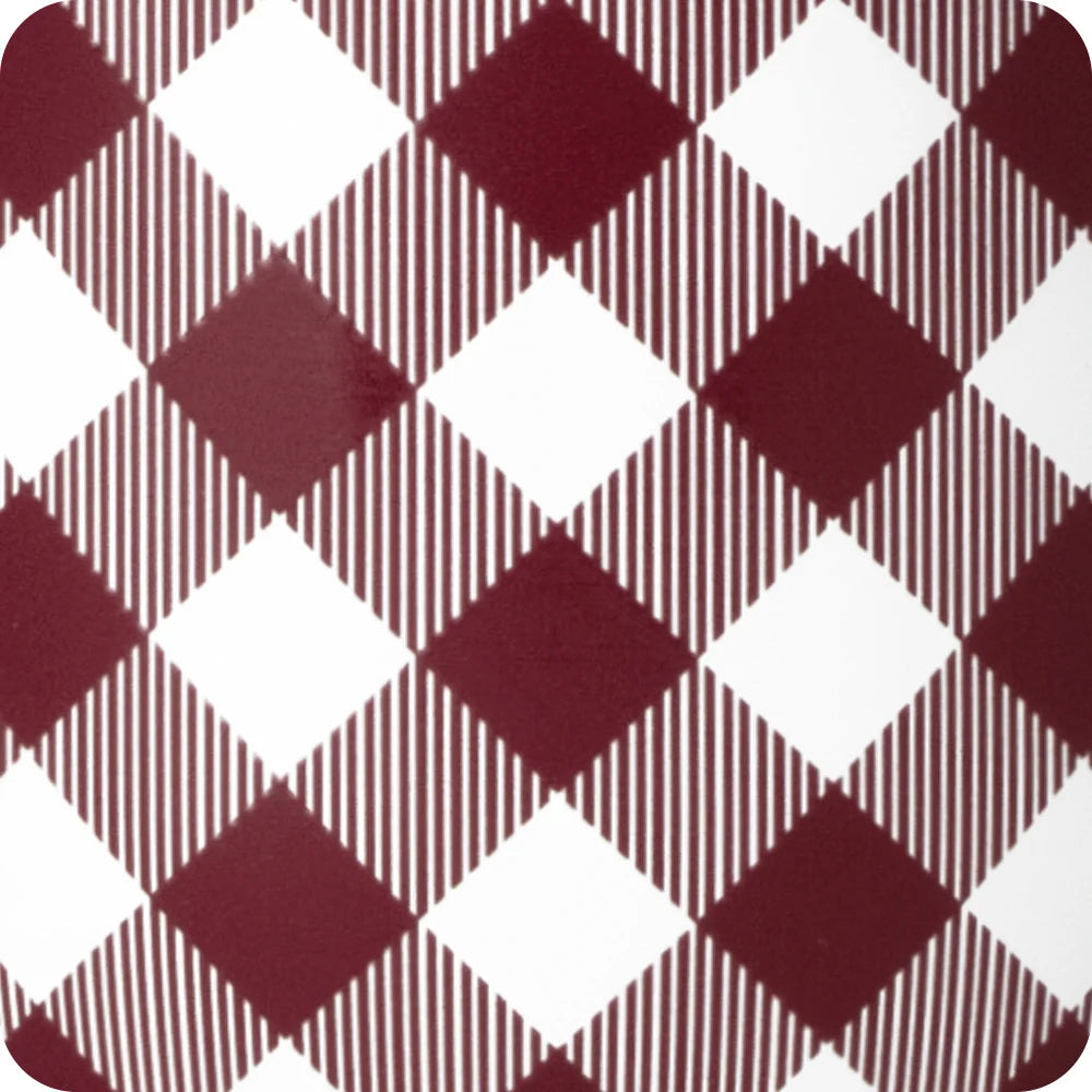 Swig Tumbler 24 oz. Party Cup Gingham Maroon White Wit Bow