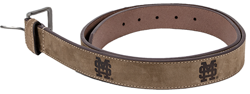 BELT Leather Crazy Horse Emblemossed M-over-S