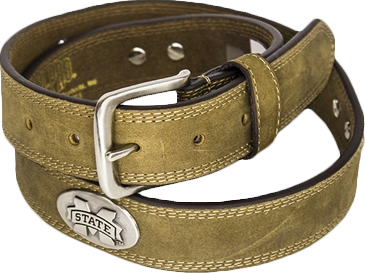 BELT Leather Crazy Horse STITCH M-State Conchos