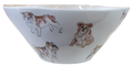 Melamine Bowl Bulldog Face Inside