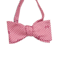 Global Neckwear Maroonecklaceeting Bowtie Untied Solk Btrfly Gingham M-State All Over