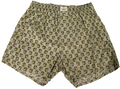 Men's Boxer Bulldog Stencil Gold Pattern All Over