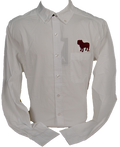 Men's Button Down Flight Bulldog Silhouette
