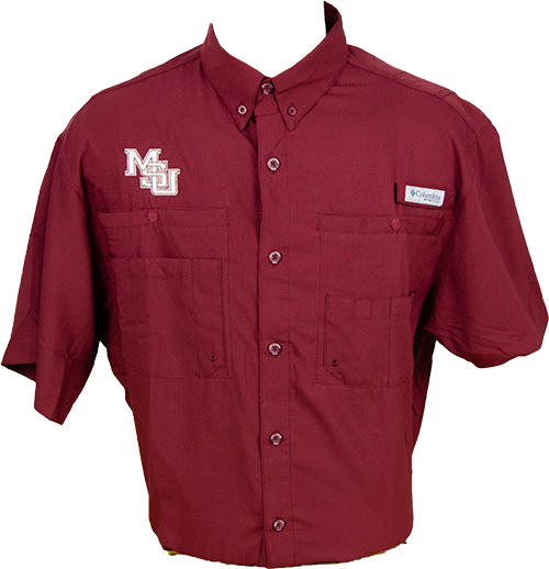 Button Down Men's Short Sleeve Tamiami MSU Interlock