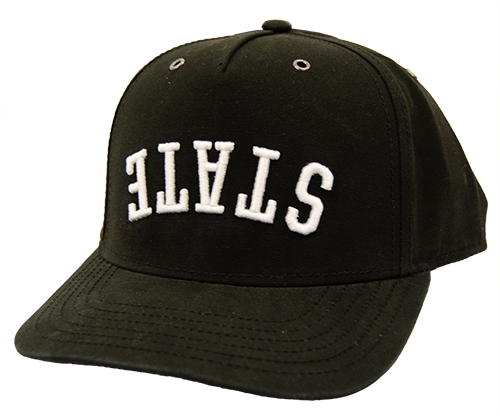 Cap Baseball Burnside  State Block Arch Upside Down