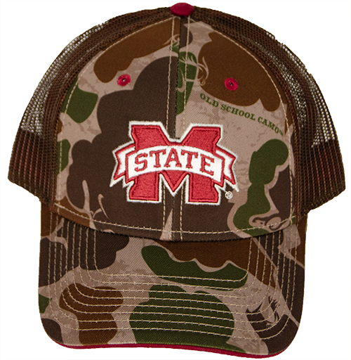 Cap Baseball Truckr Old School Cf M-State Maroon Mesh