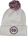 Adidas Cap Knit Maroon White Pom