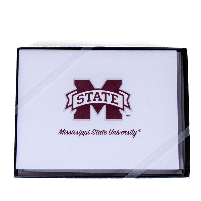 Jardine Assoc Card Note M-State Mississippi State Uni Script White