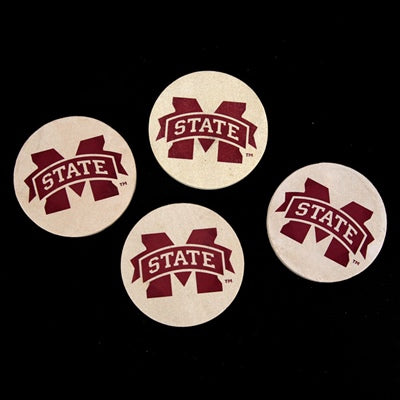 Thirstystone Resources, Inc. Coasters Sandstn 4 Set M-State Drkr Stone