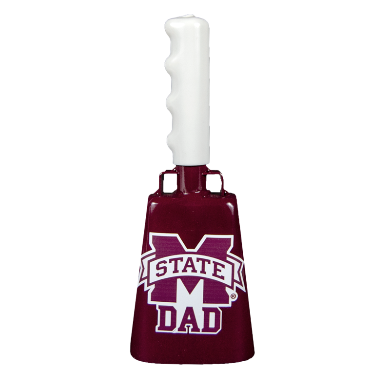 University Screenprint/Bully Bell Cowbell Med Maroon W Dad Decal Boxd