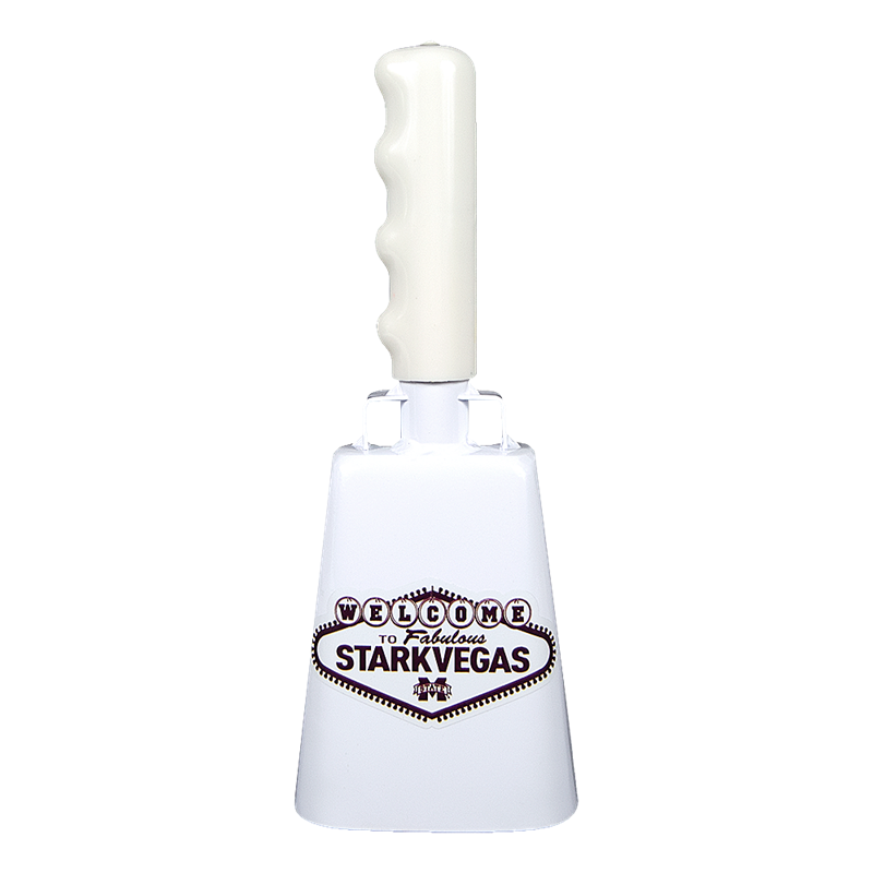 University Screenprint/Bully Bell Cowbell Med Pinecklace W Starkvegas Decal Boxed