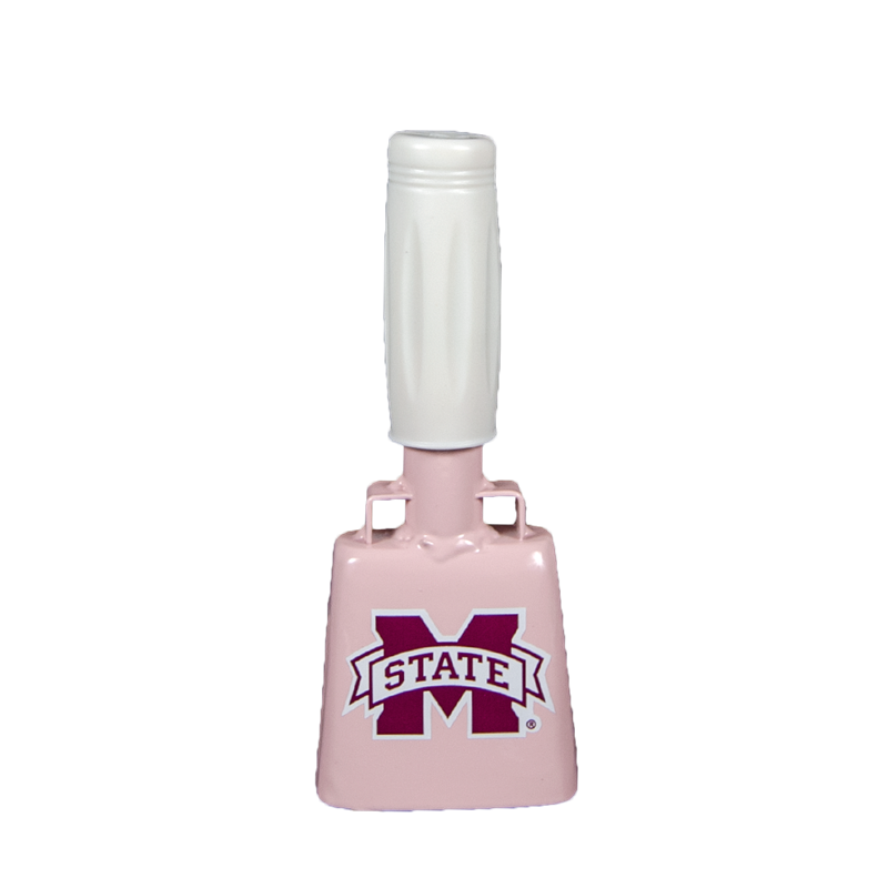 University Screenprint/Bully Bell Cowbell Small M-State Pink