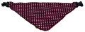 Dog Scarf Maroon Polka Dot